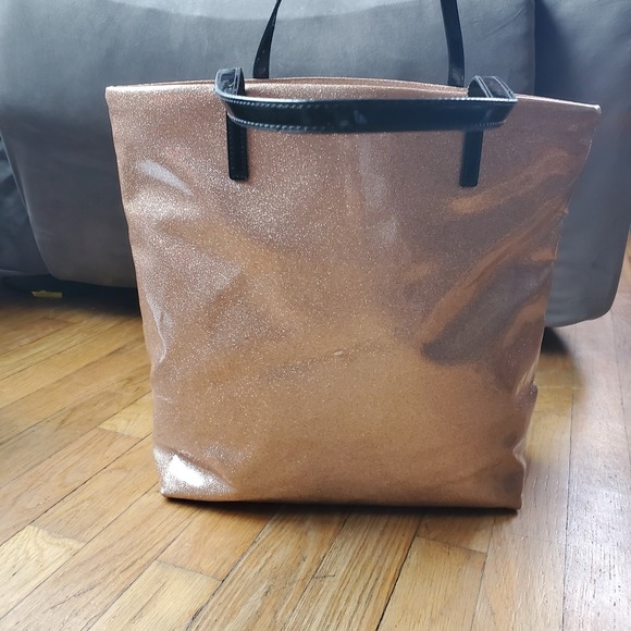 Kate Spade New York live colorfully sparkly glitter large tote bag - Picture 2 of 10